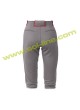 Softball Pipe Plus Grey Pant With Red Piping